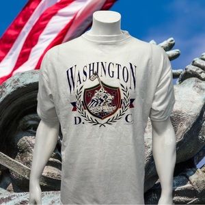 Vintage Iwo Jima WWII Memorial Washington DC Graphic Single Stitch T-Shirt XL